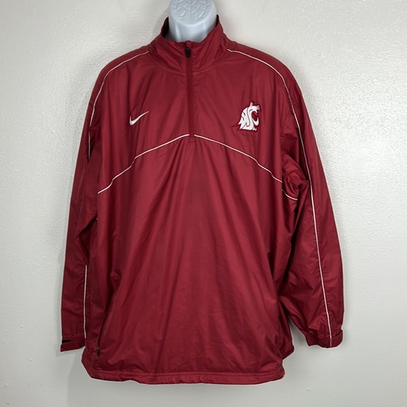 Nike Jacket Men Extra Large Windbreaker Maroon WSU Cougars Pullover College - Picture 12 of 12